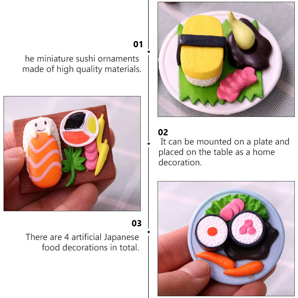Sushi Ornaments Japanese Simulated Toys Party Food Miniatures Miniture Fake Sensory
Sushi Ornaments Japanese Simulated Toys Party Food Miniatures Miniture Fake Sensory