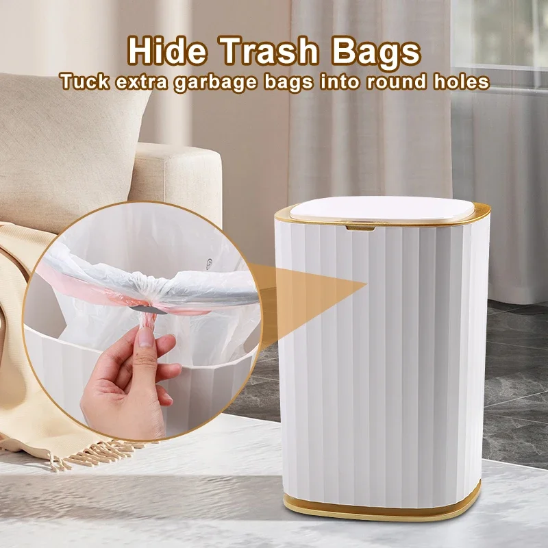 Smart Trash Can Large Capacity for Kitchen Bathroom Garbage Bin Automatic Induction Waterproof Bin with Lid Smart Home Trash Can
Smart Trash Can Large Capacity for Kitchen Bathroom Garbage Bin Automatic Induction Waterproof Bin with Lid Smart Home Trash Can