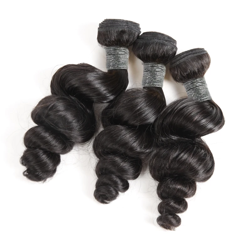 Loose Wave Bundles Human Hair Brazilian Virgin Human Hair Weave for Black Women Human Hair Extensions Natural Color Double Drawn
Loose Wave Bundles Human Hair Brazilian Virgin Human Hair Weave for Black Women Human Hair Extensions Natural Color Double Drawn