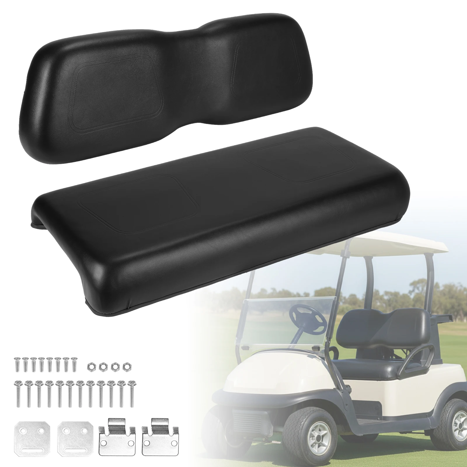 Golf Cart Front Cushion Set 102076601 102076602 Golf Cart Front Seat Bottom & Backrest Assembly for Club Car DS 2000.5-up Models
Golf Cart Front Cushion Set 102076601 102076602 Golf Cart Front Seat Bottom & Backrest Assembly for Club Car DS 2000.5-up Models