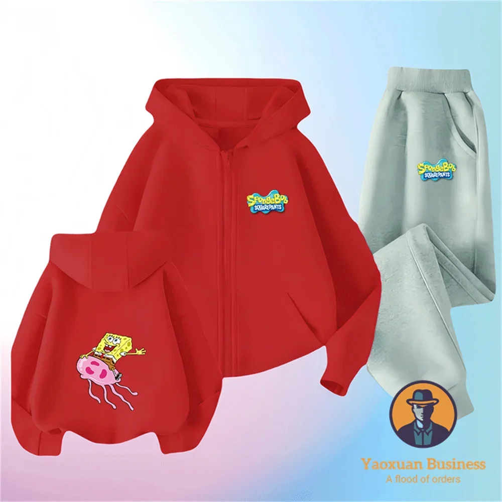 2-14Y Retro Style 2-14Y Pure Cotton Zipper Suit SpongeBob SquarePants Classic Cartoon Pattern
2-14Y Retro Style 2-14Y Pure Cotton Zipper Suit SpongeBob SquarePants Classic Cartoon Pattern