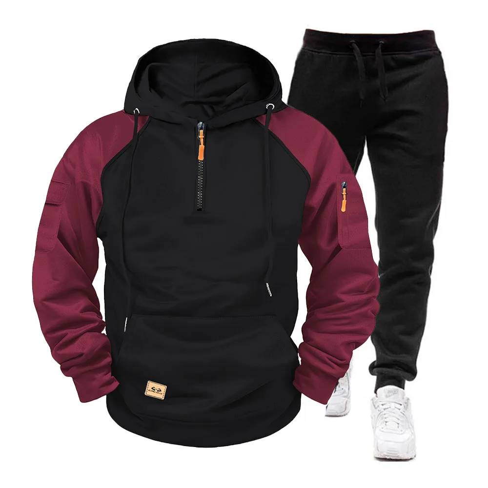 Spring and Autumn Multi-Pocket Semi-Zipper Fleece Hooded Casual Sweatshirt Men's Suit Plus Size Loose Pullover Fashion Movement
Spring and Autumn Multi-Pocket Semi-Zipper Fleece Hooded Casual Sweatshirt Men's Suit Plus Size Loose Pullover Fashion Movement