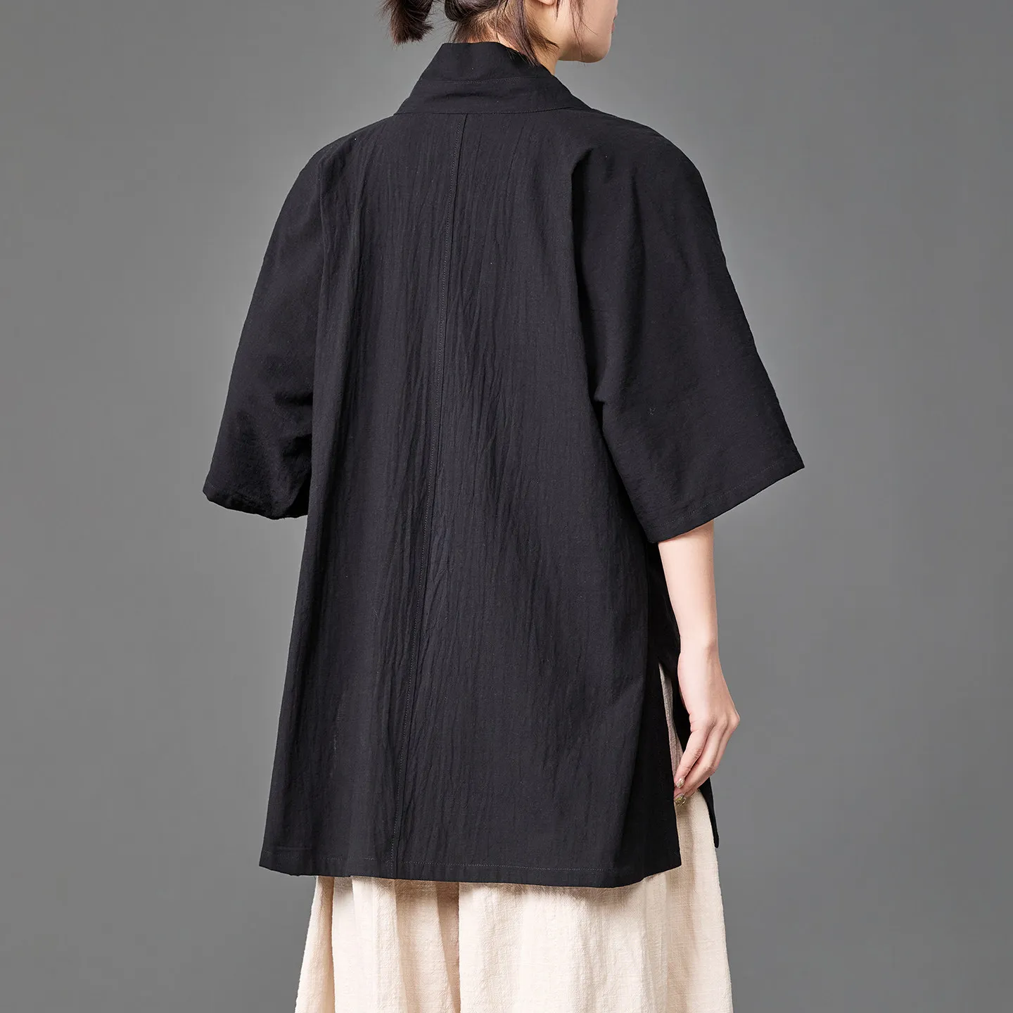Men Tang Dynasty Hanfu Shirt Loose Mid Sleeve Open Front Cardigan Vintage Chinese Traditional Casual Streetwear Summer Tops
Men Tang Dynasty Hanfu Shirt Loose Mid Sleeve Open Front Cardigan Vintage Chinese Traditional Casual Streetwear Summer Tops