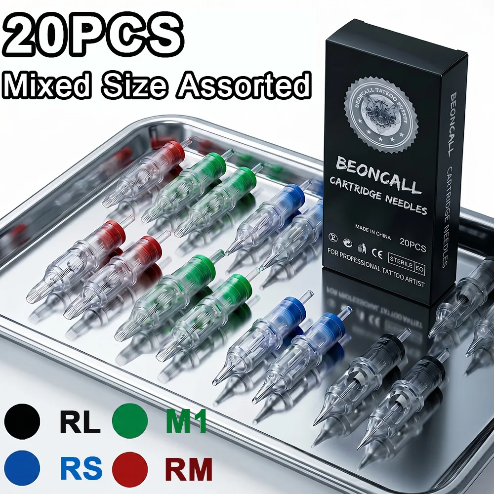 20PCS Mixed Tattoo Cartridge Needles RL RS RM M1 Assorted Sterilized Safety Tattoo Needle for Rotary Pen Tattoo Needle Supply
20PCS Mixed Tattoo Cartridge Needles RL RS RM M1 Assorted Sterilized Safety Tattoo Needle for Rotary Pen Tattoo Needle Supply