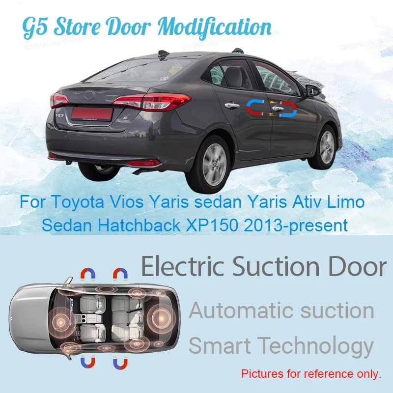 For Toyota Vios Yaris Ativ Limo Sedan Hatchback XP150 Car Electric Suction Door Power-assisted Closing Door Soft-close Function
For Toyota Vios Yaris Ativ Limo Sedan Hatchback XP150 Car Electric Suction Door Power-assisted Closing Door Soft-close Function