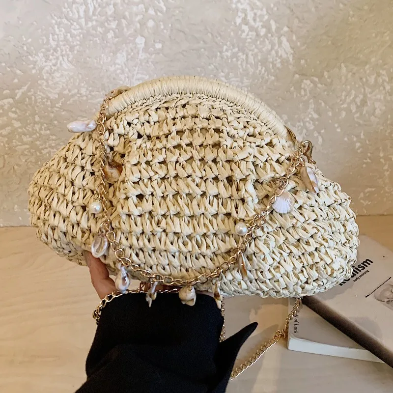 2026 Straw Clutch Bag Women Bohemian Seashell Chain Shoulder Decor Straw Crossbody Bag Handwoven Beach Crossbody Tote Vacation
2026 Straw Clutch Bag Women Bohemian Seashell Chain Shoulder Decor Straw Crossbody Bag Handwoven Beach Crossbody Tote Vacation