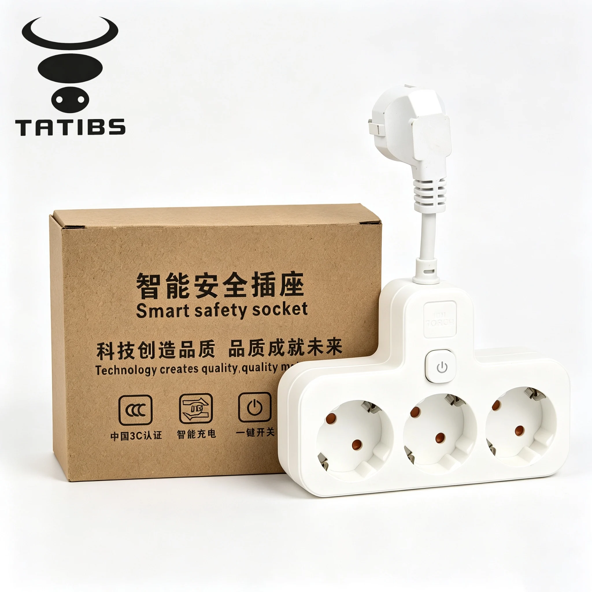 TATIBS EU socket splitter Schuko power extender Schuko power extender flexible cord plug adapter home safety power adapter
TATIBS EU socket splitter Schuko power extender Schuko power extender flexible cord plug adapter home safety power adapter