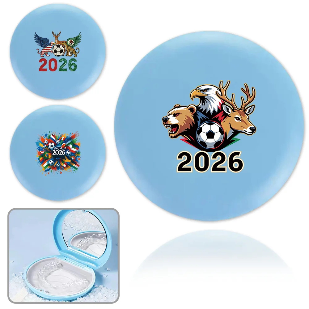 Portable Dental Retainer Holder Built-in Mirror Leakproof Round Braces Aligner Box For Teens Adults World 2026 Pattern
Portable Dental Retainer Holder Built-in Mirror Leakproof Round Braces Aligner Box For Teens Adults World 2026 Pattern