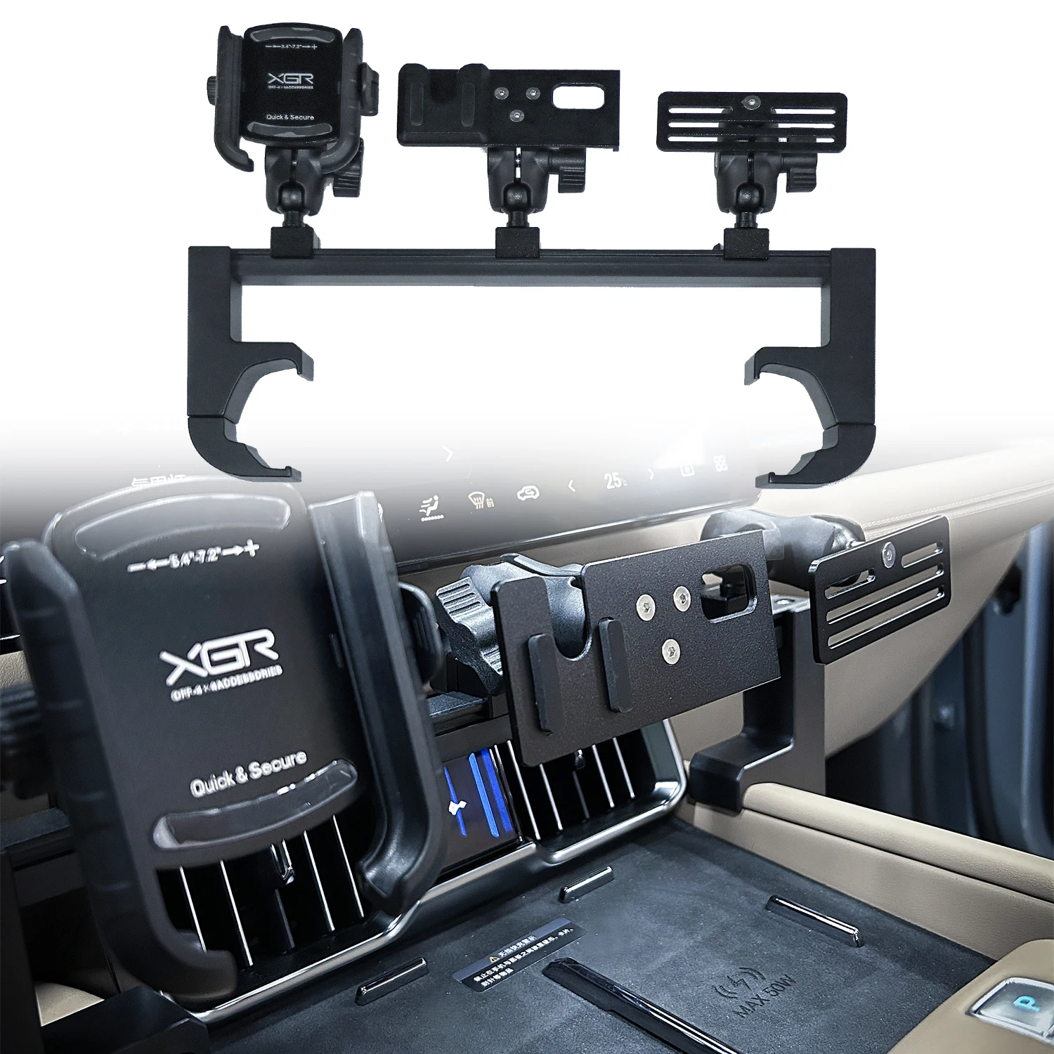 For BYD DENZA B8 2024 2025 2026 Console Phone Holder Dashboard Mount Adjustable Rotational Multi-Function Bracket Kit
For BYD DENZA B8 2024 2025 2026 Console Phone Holder Dashboard Mount Adjustable Rotational Multi-Function Bracket Kit