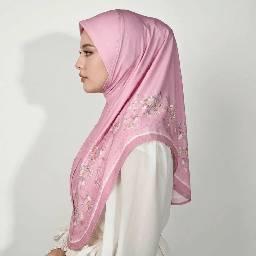 Breathable Eid Al-Fitr Long Floral Turban Multiple Colors Ethnic Style Printed Arab Lady Headscarf Versatile Long
Breathable Eid Al-Fitr Long Floral Turban Multiple Colors Ethnic Style Printed Arab Lady Headscarf Versatile Long