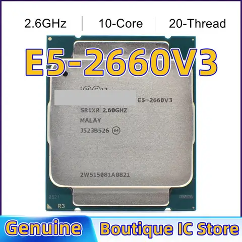 Procesador de CPU Xeon E5 2660 V3 2660V3 2,6 Ghz 10 núcleos LGA 2011-3 SR1XR