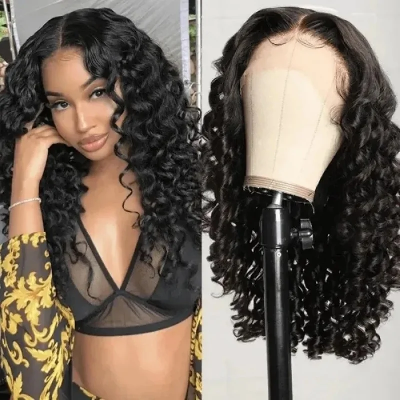 New women's wig with front lace, synthetic fiber, middle parting, fashionable African small curls
New women's wig with front lace, synthetic fiber, middle parting, fashionable African small curls