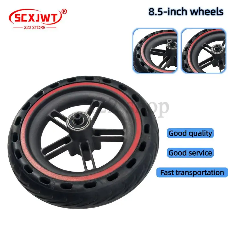 8.5 Inches Solid Rubber Tire 5 Hole Red Hub for Xiaomi Electric Scooter, Anti-Slip Wear-Resistant Airless Whee
8.5 Inches Solid Rubber Tire 5 Hole Red Hub for Xiaomi Electric Scooter, Anti-Slip Wear-Resistant Airless Whee
