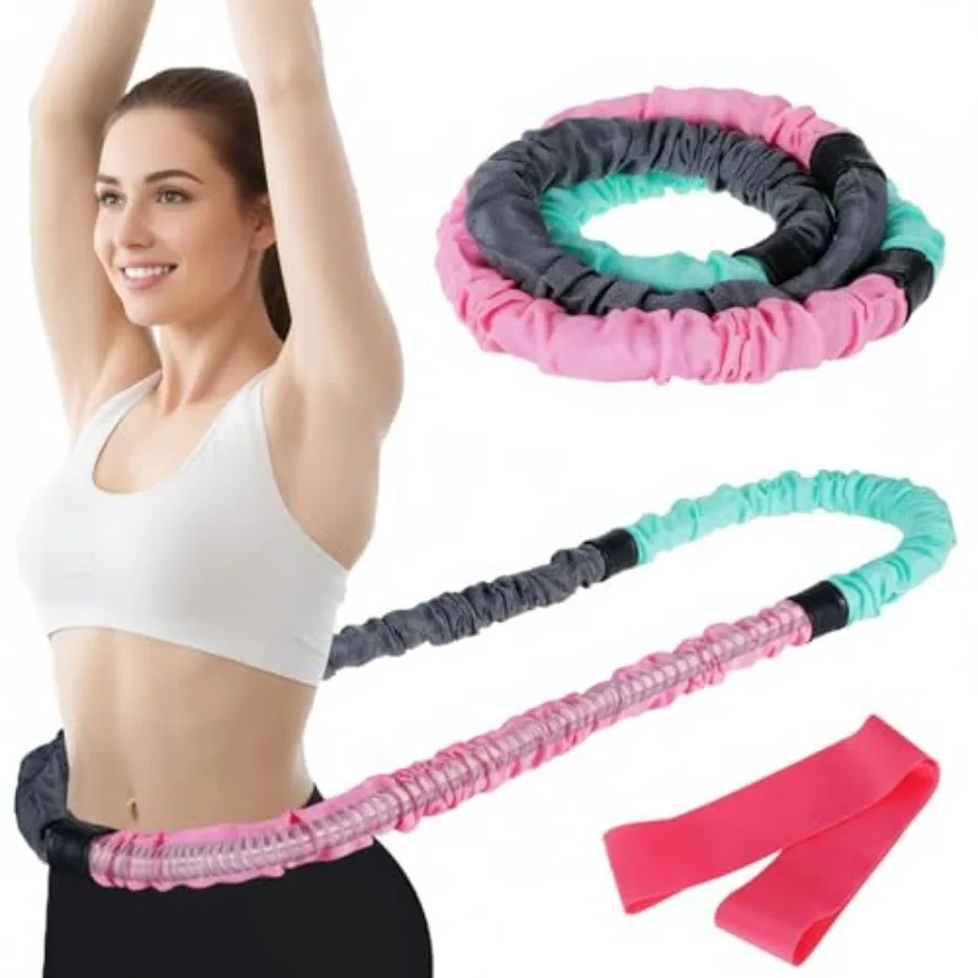 3.4lb Soft Spring Fitness Hoop for Adults, Scientifically Weighted, with Resistance Band, Soft Fabric Padding Comfort and Prote
3.4lb Soft Spring Fitness Hoop for Adults, Scientifically Weighted, with Resistance Band, Soft Fabric Padding Comfort and Prote