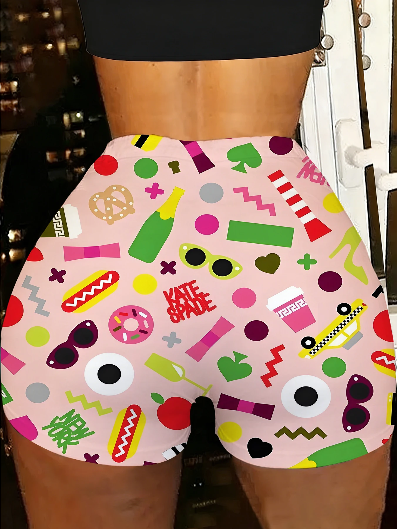 Women's Geometric Printed Polyester Knit Shorts Elastic Waist Wrinkle Resistant Daily Bottoms
Women's Geometric Printed Polyester Knit Shorts Elastic Waist Wrinkle Resistant Daily Bottoms