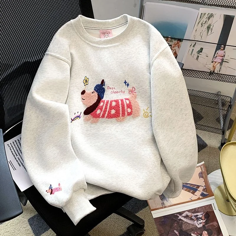 Fashionable Printed round Neck Fleece Lined Sweatshirt Women's Jacket Autumn Winter Brand Outlet New Style Comfortable Fit Lo...
Fashionable Printed round Neck Fleece Lined Sweatshirt Women's Jacket Autumn Winter Brand Outlet New Style Comfortable Fit Lo...