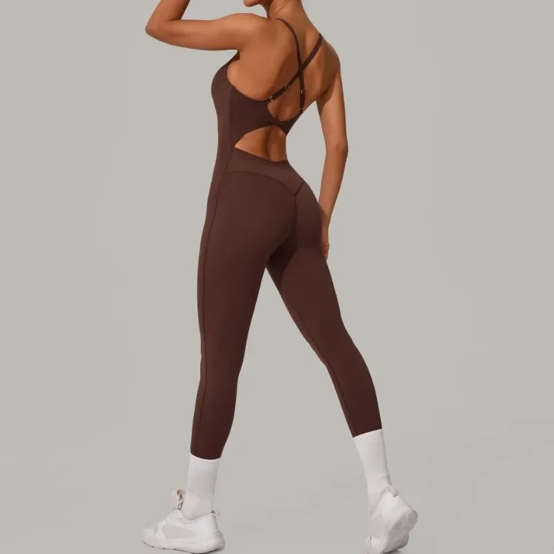 Women's Seamless Yoga Jumpsuit Heart-Shape Collar Adjustable Buckle Cross Waist High Waisted Butt Lifting Tight Workout Bodysuit
Women's Seamless Yoga Jumpsuit Heart-Shape Collar Adjustable Buckle Cross Waist High Waisted Butt Lifting Tight Workout Bodysuit