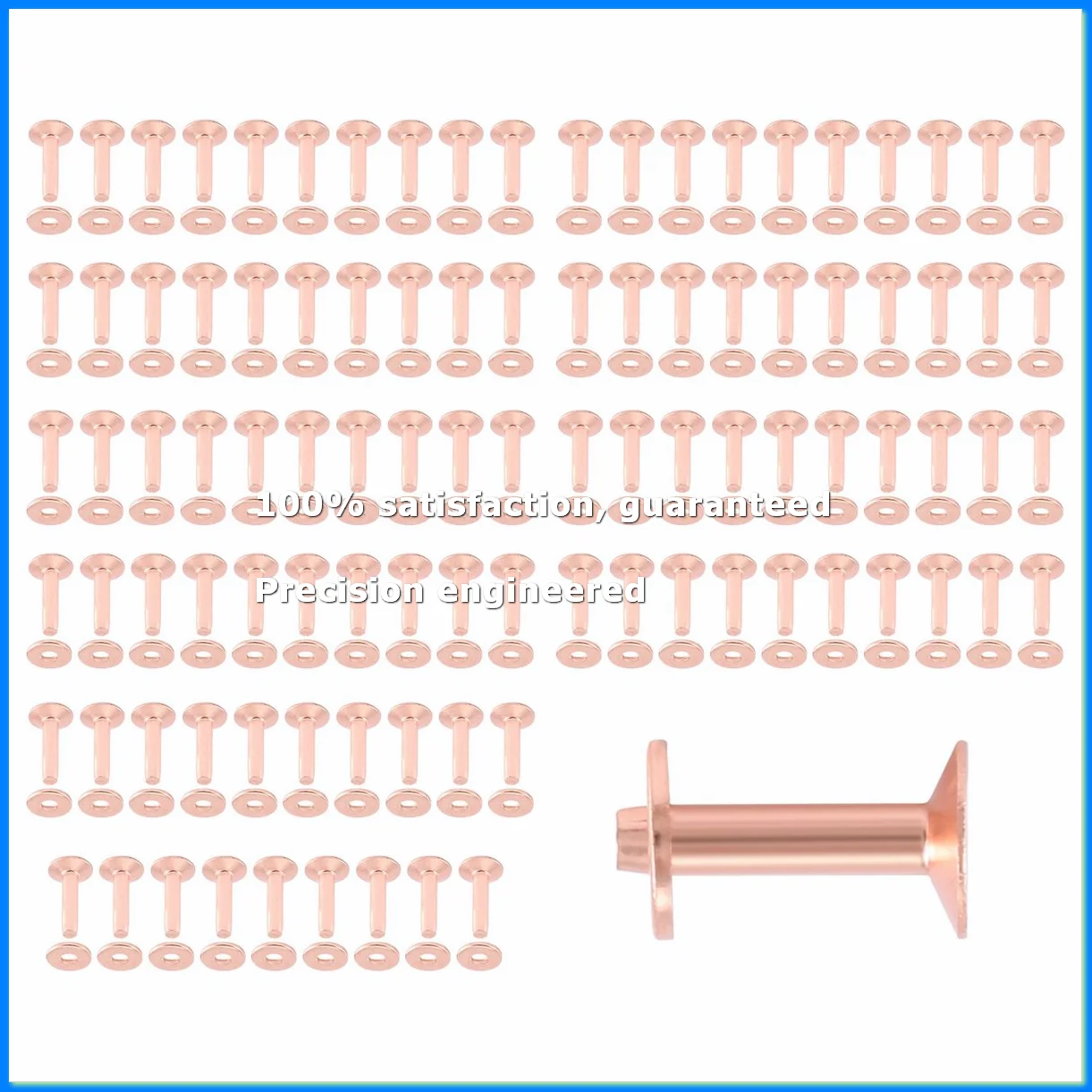 100 Sets Copper Rivets and Burrs Washers Leather Copper Rivet Fastener for Collars Leather DIY Craft Supplies-A07G
100 Sets Copper Rivets and Burrs Washers Leather Copper Rivet Fastener for Collars Leather DIY Craft Supplies-A07G