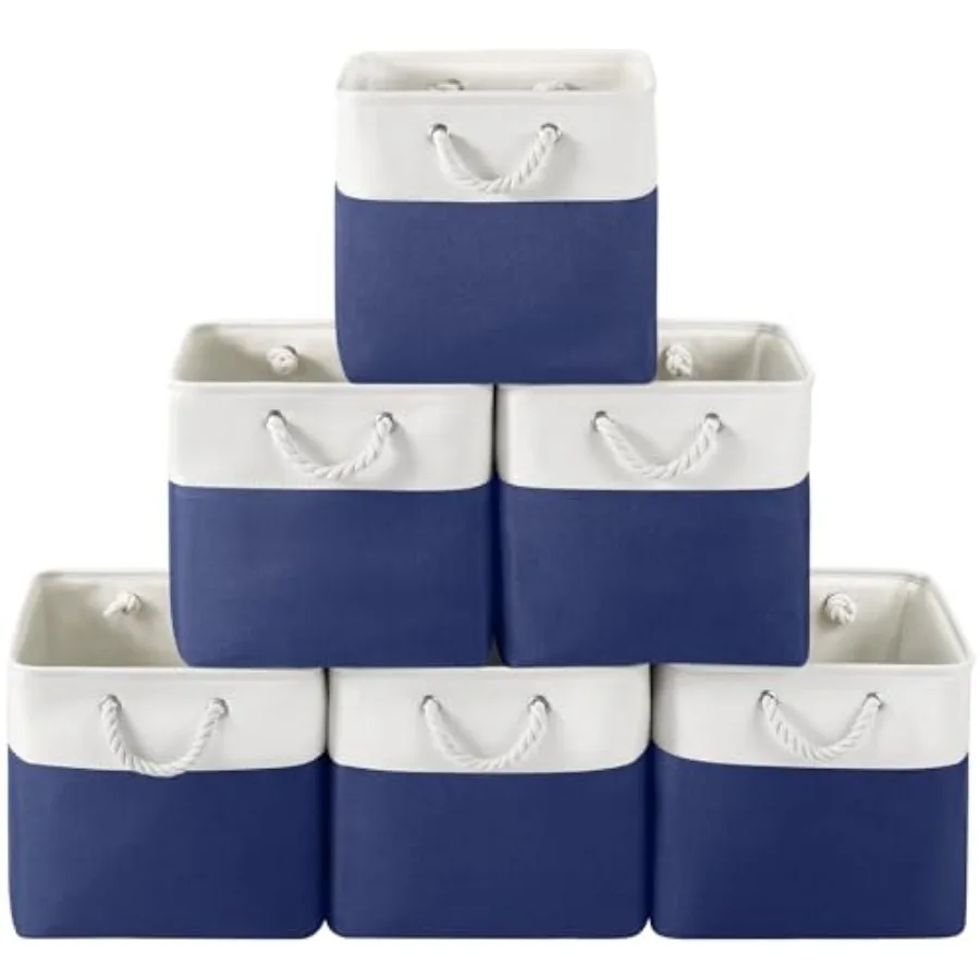 13 x 13 Inch Cube Storage Bins 6 Pack Fabric Storage Basket with Handles Foldable Boxes Organizer for Shelf Baskets for Home Cl
13 x 13 Inch Cube Storage Bins 6 Pack Fabric Storage Basket with Handles Foldable Boxes Organizer for Shelf Baskets for Home Cl