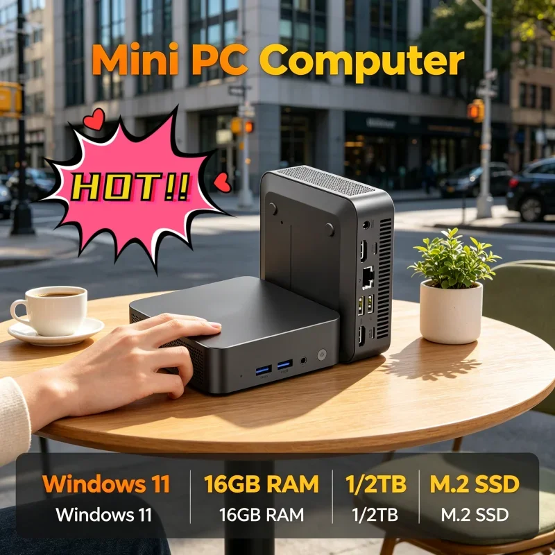 MINI PC Windows 11 Pro Core i3 6006U 32GB RAM 1TB 2TB SSD WIFI 6 BT5.2 4K HD Mini Gaming Office Study Pc With 3 Years Warranty
MINI PC Windows 11 Pro Core i3 6006U 32GB RAM 1TB 2TB SSD WIFI 6 BT5.2 4K HD Mini Gaming Office Study Pc With 3 Years Warranty