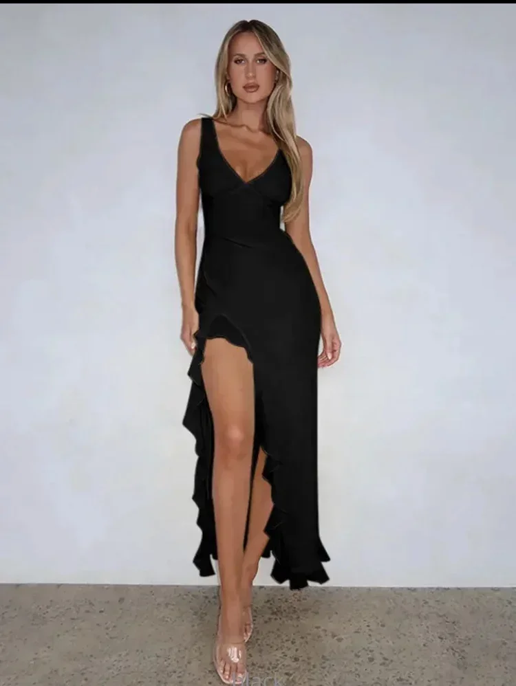 2025 Autumn Women's Clothing Suspender Sexy Backless Slim Irregular Fishtail Party Dresses Plus Size 9XL 8XL 7XL 6XL Backless
2025 Autumn Women's Clothing Suspender Sexy Backless Slim Irregular Fishtail Party Dresses Plus Size 9XL 8XL 7XL 6XL Backless
