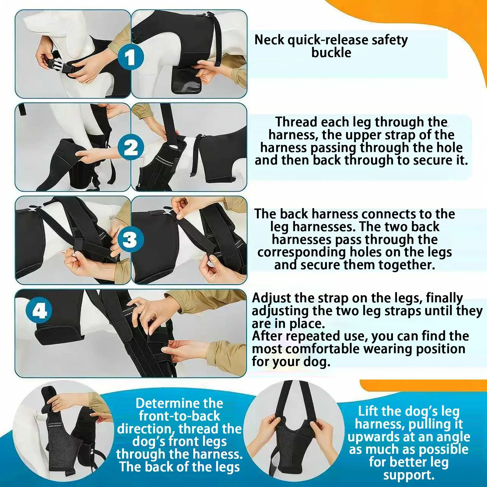 Dog Rear Leg Brace Adjustable Straps Joint Stability Wraps Dog Hock Joint Recovery Sleeves For Small Large Breeds Senior Animals
Dog Rear Leg Brace Adjustable Straps Joint Stability Wraps Dog Hock Joint Recovery Sleeves For Small Large Breeds Senior Animals
