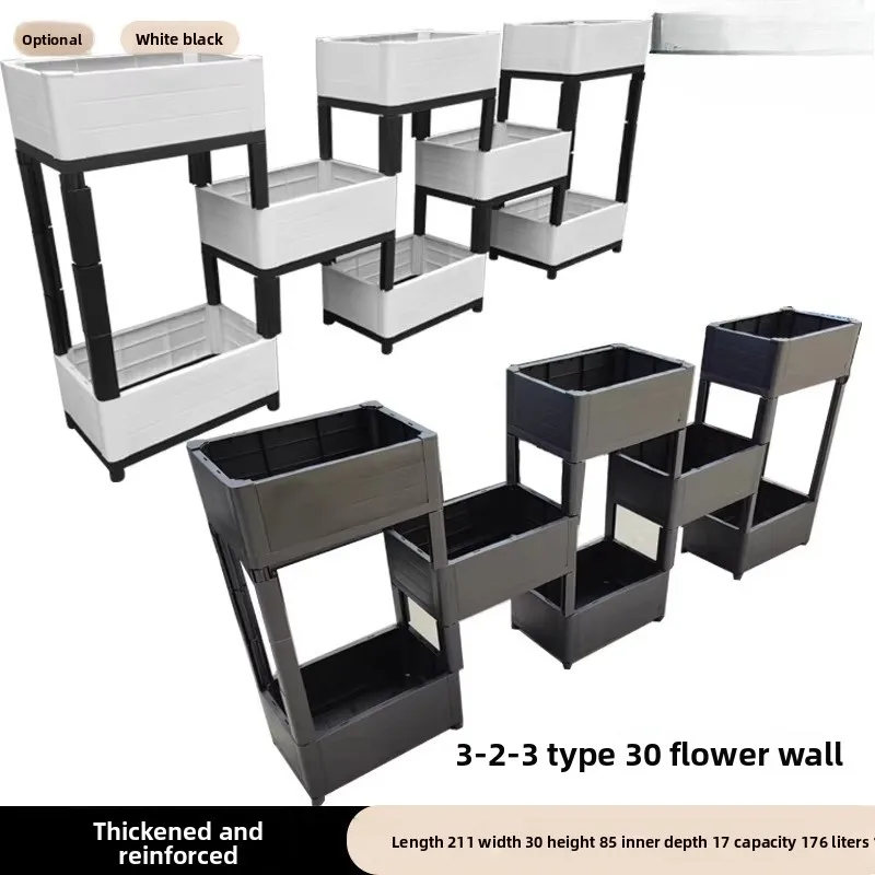 Vertical Flower Wall Planter Box Double Layer DIY Vegetable Growing Container
Vertical Flower Wall Planter Box Double Layer DIY Vegetable Growing Container