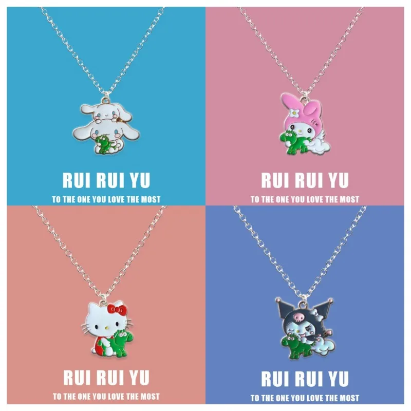 Sanrio Hello Kitty Cinnamoroll Necklace Anime Figure Kuromi My Melody Cartoon Alloyed Anime Merchandise Decoration Birthday Gift
Sanrio Hello Kitty Cinnamoroll Necklace Anime Figure Kuromi My Melody Cartoon Alloyed Anime Merchandise Decoration Birthday Gift