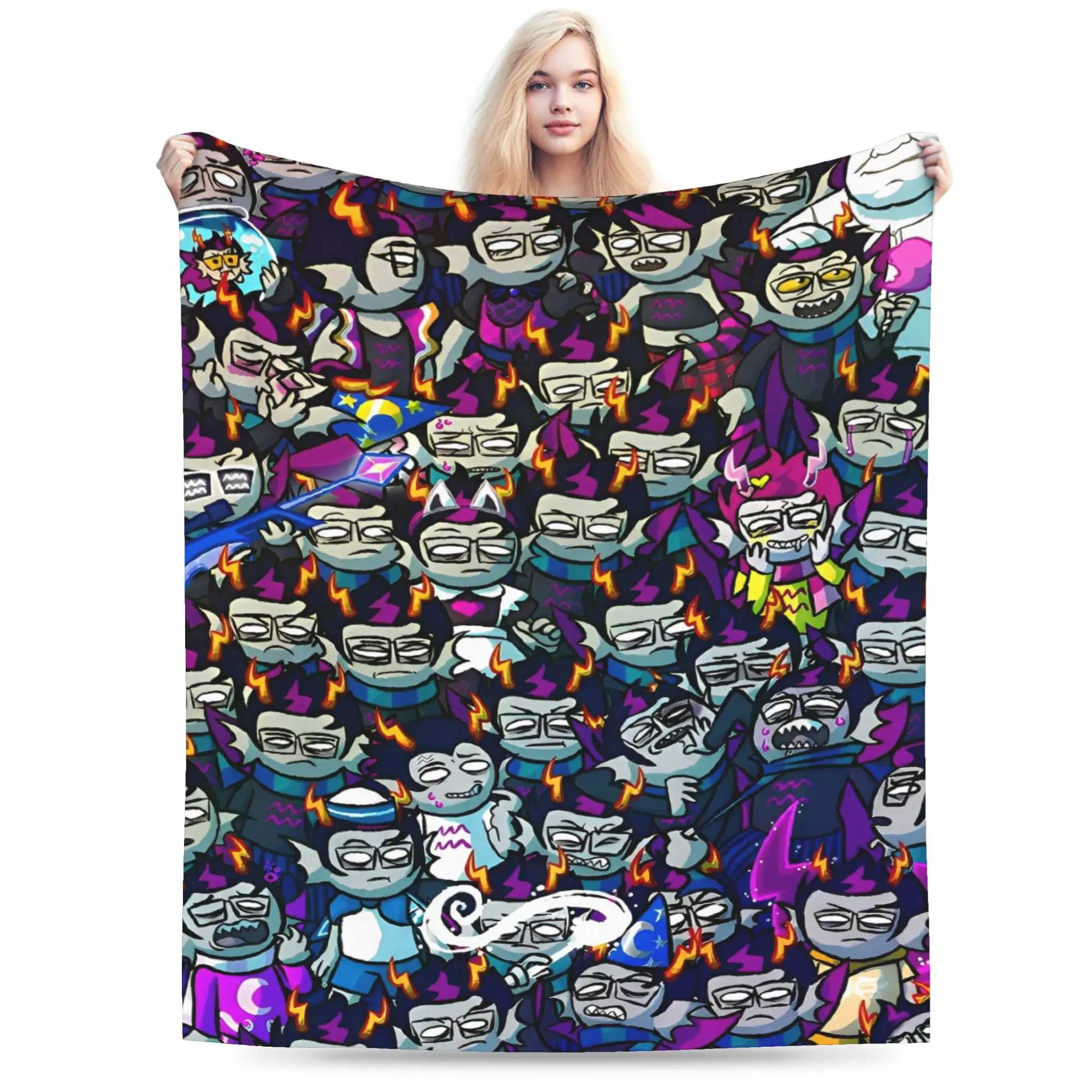 Anime Homestucked Manga Blanket Soft Warm Print Plush Throw Blanket For Couch Bed Picnic Flannel Bedspread Bed Cover
Anime Homestucked Manga Blanket Soft Warm Print Plush Throw Blanket For Couch Bed Picnic Flannel Bedspread Bed Cover