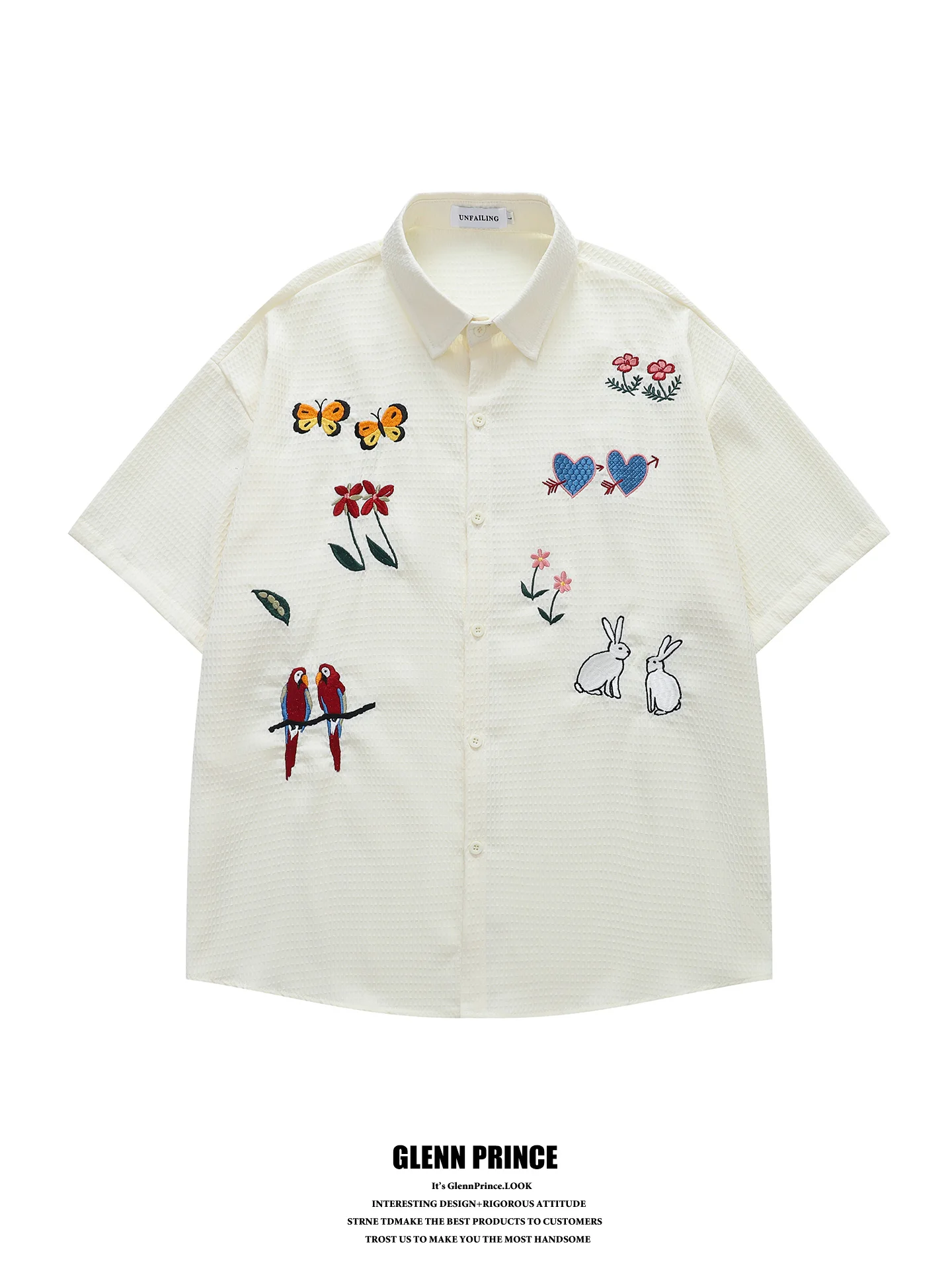 GPstudio Japanese Style Hand-Painted Flower And Bird Embroidery Short-Sleeve Shirt for Men Unique Design Casual Loose Fit
GPstudio Japanese Style Hand-Painted Flower And Bird Embroidery Short-Sleeve Shirt for Men Unique Design Casual Loose Fit