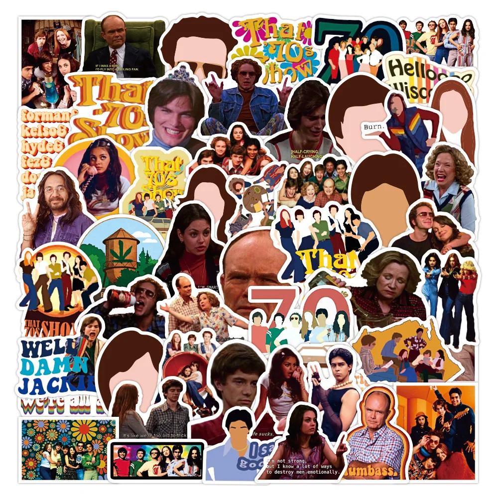 10/30/50pcs Classic Comedy 70s Show Graffiti Stickers Waterproof Phone Kids Toys Scrapbook Scooter Water Cup Car Decal Stickers
10/30/50pcs Classic Comedy 70s Show Graffiti Stickers Waterproof Phone Kids Toys Scrapbook Scooter Water Cup Car Decal Stickers