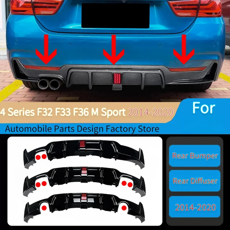 High Quality Rear Bumper Lip Lower Diffuser Body Kit Fit For 4 Series F32 F33 F36 2014-2020
High Quality Rear Bumper Lip Lower Diffuser Body Kit Fit For 4 Series F32 F33 F36 2014-2020