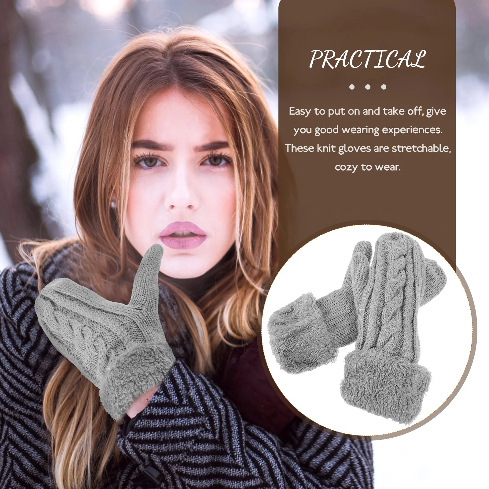 Hand Woven Winter Gloves Adult Warm Knit Mittens Thickened Thermal Insulated for Skiing Snowboarding Outdoor Black Small
Hand Woven Winter Gloves Adult Warm Knit Mittens Thickened Thermal Insulated for Skiing Snowboarding Outdoor Black Small