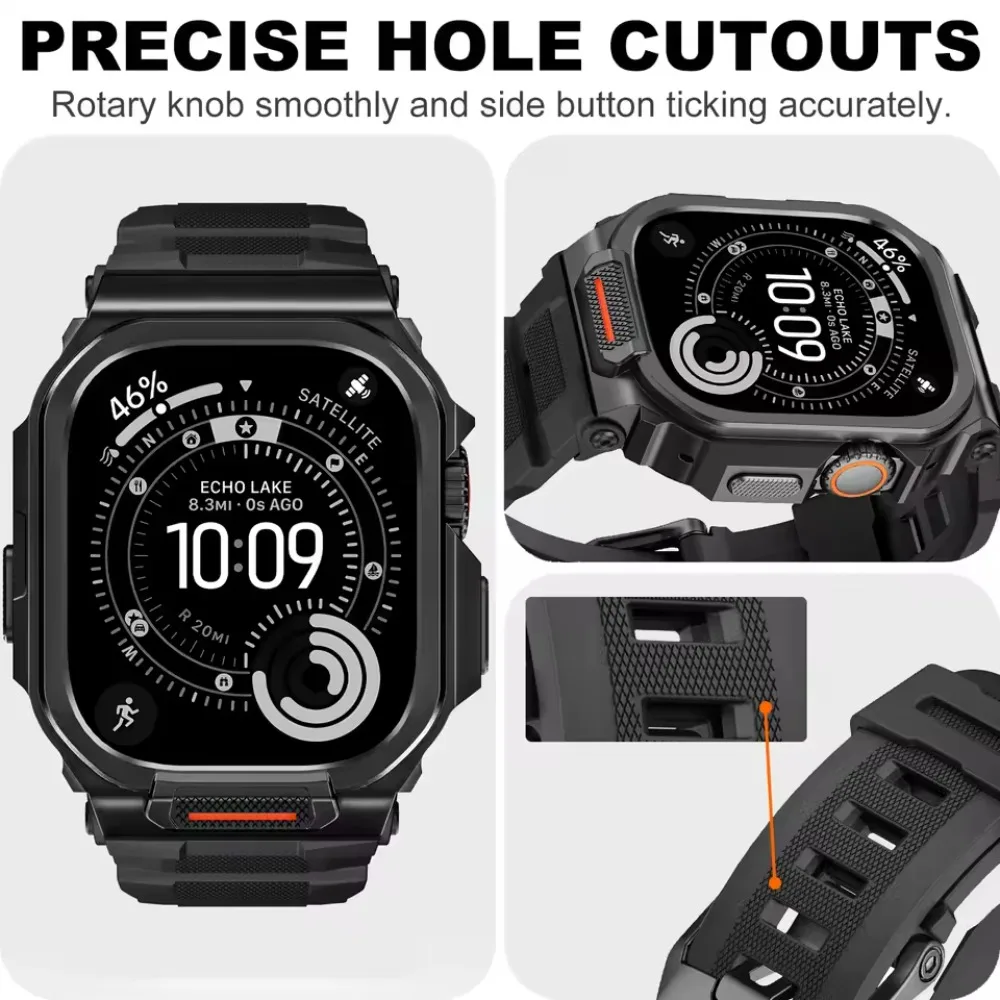 Zinc Alloy Case+Silicone Strap for Apple Watch Ultra 3/2/1 49mm Half-package One Screen Protective Shell IWatch 3 2 1 49mm Belt
Zinc Alloy Case+Silicone Strap for Apple Watch Ultra 3/2/1 49mm Half-package One Screen Protective Shell IWatch 3 2 1 49mm Belt