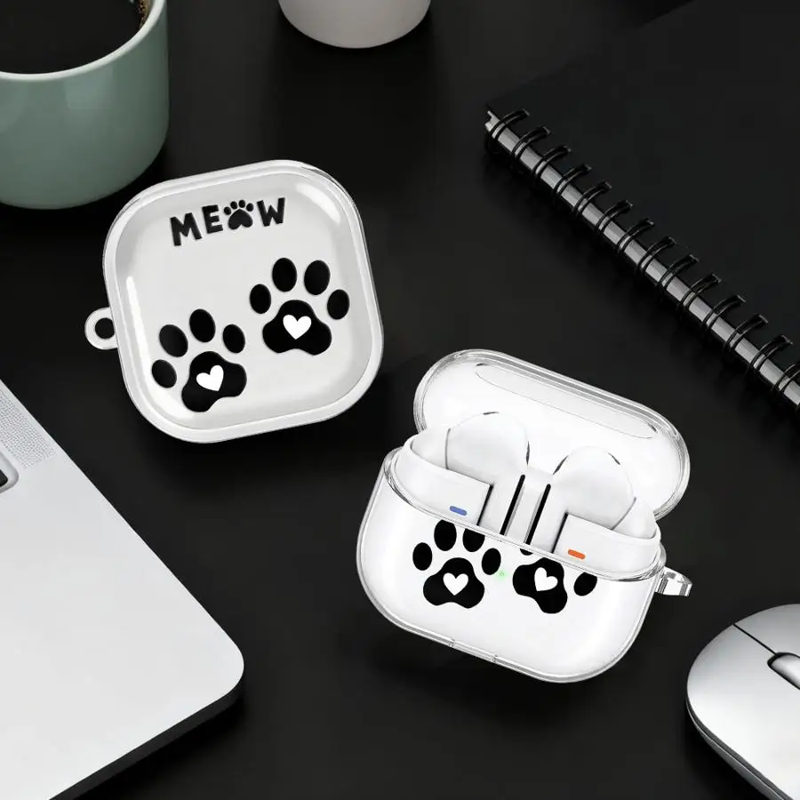 Clear Earphone Cases Cover With Hook Case For Samsung Galaxy Buds 3 FE 3Pro 2 4 Pro 4Pro 2Pro Live Cartoon Pet Paw Prints
Clear Earphone Cases Cover With Hook Case For Samsung Galaxy Buds 3 FE 3Pro 2 4 Pro 4Pro 2Pro Live Cartoon Pet Paw Prints