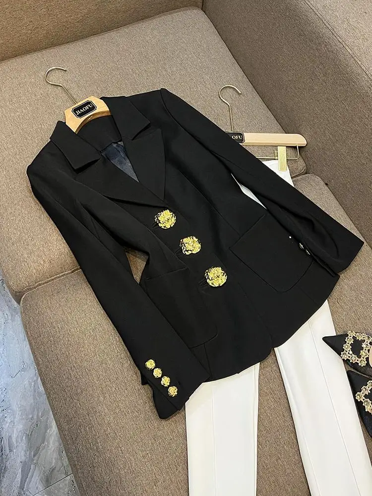 Женский костюм Bla Jaet, новый корейский универсальный высококачественный дизайн, верхняя одежда West, женский топ 9236
Женский костюм Bla Jaet, новый корейский универсальный высококачественный дизайн, верхняя одежда West, женский топ 9236