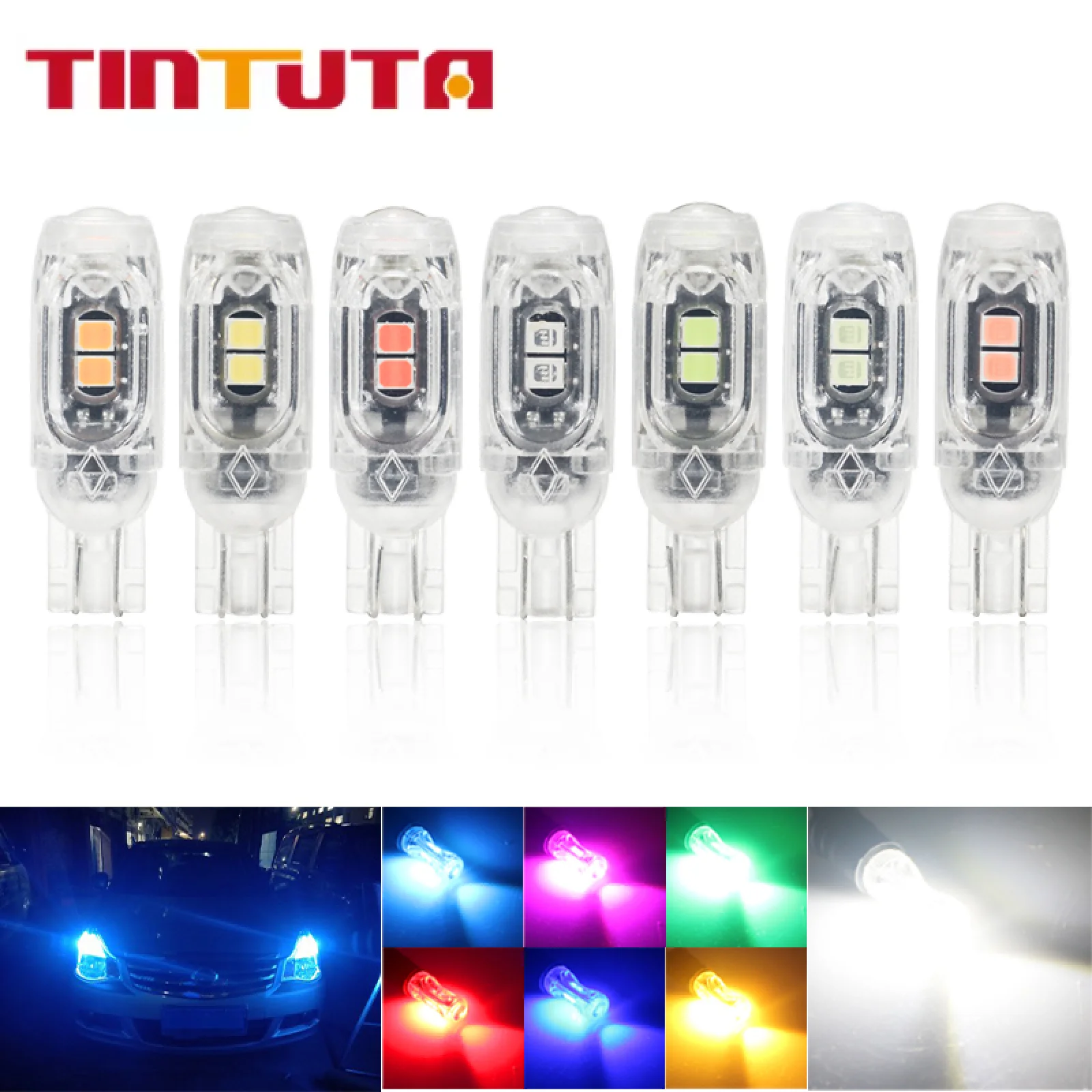 10/20/50/100pcs T10 W5W LED Bulb 12V Canbus Car Interior Light Flash Strobe 2835 Chip 15SMD Dome Map Trunk License Plate Lights
10/20/50/100pcs T10 W5W LED Bulb 12V Canbus Car Interior Light Flash Strobe 2835 Chip 15SMD Dome Map Trunk License Plate Lights