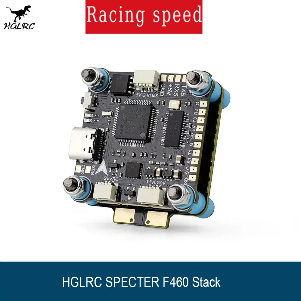 HGLRC SPECTER F460 Stack F405 V2 Flight Controller 4in1 ESC - BLHELI_S 60A MPU6000 30X30mm 2-6S for RC FPV Freestyle Drone
HGLRC SPECTER F460 Stack F405 V2 Flight Controller 4in1 ESC - BLHELI_S 60A MPU6000 30X30mm 2-6S for RC FPV Freestyle Drone