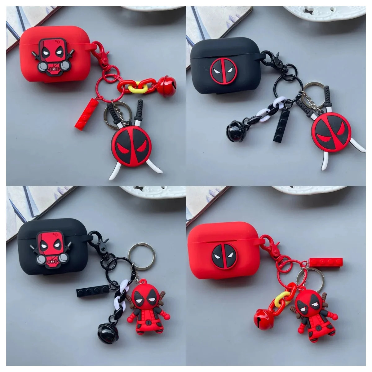 DIY Airpods Marvel Deadpool Earphone Cover 4 2024 Airpods Silicone Protective Soft Cover Pro2 Pro 3 2 1 with Keychain
DIY Airpods Marvel Deadpool Earphone Cover 4 2024 Airpods Silicone Protective Soft Cover Pro2 Pro 3 2 1 with Keychain