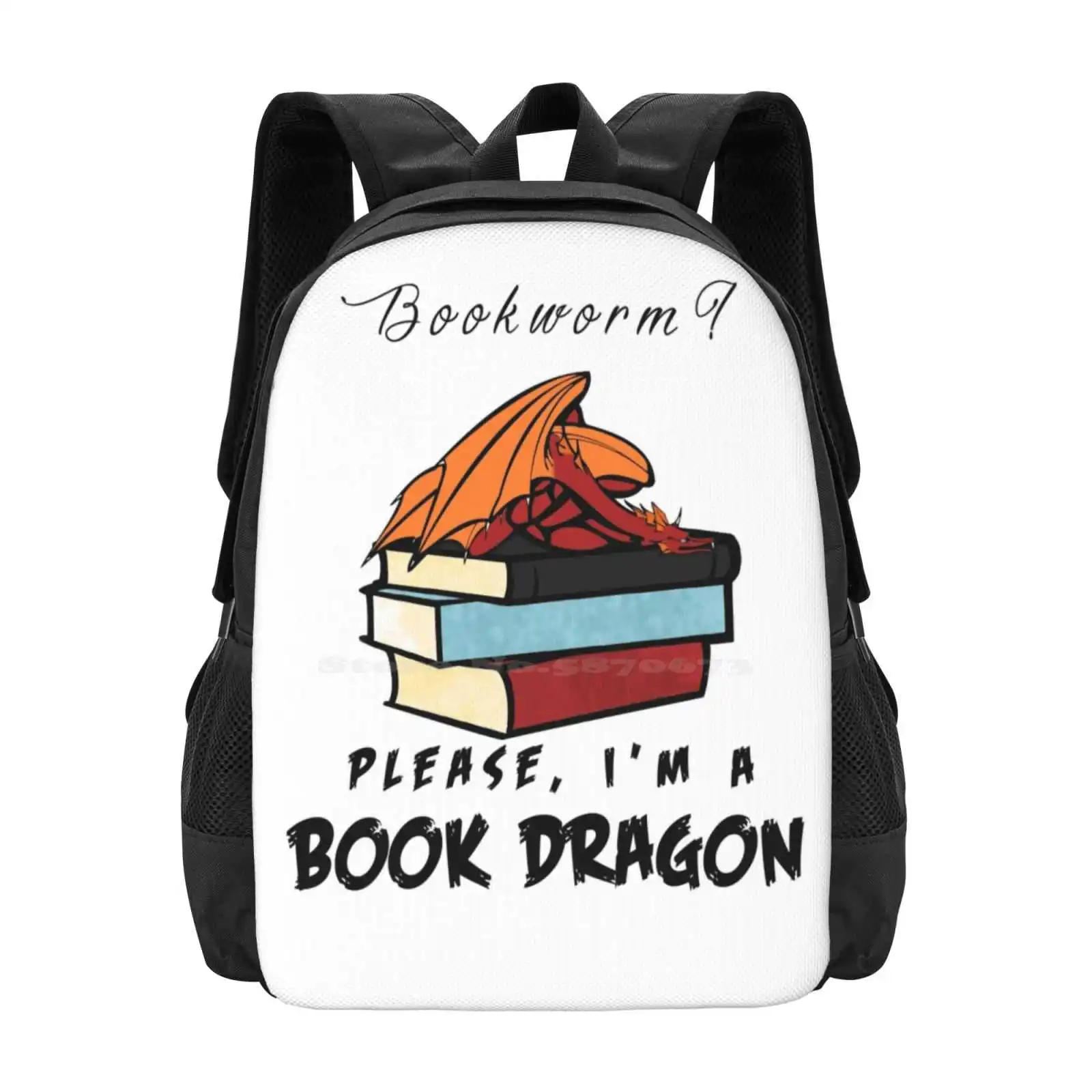 Bookworm Please, I'M A Book Dragon. Hot Sale Schoolbag Backpack Fashion Bags Bookworm Book Dragon Fandom Booknerd Geek Reading
Bookworm Please, I'M A Book Dragon. Hot Sale Schoolbag Backpack Fashion Bags Bookworm Book Dragon Fandom Booknerd Geek Reading