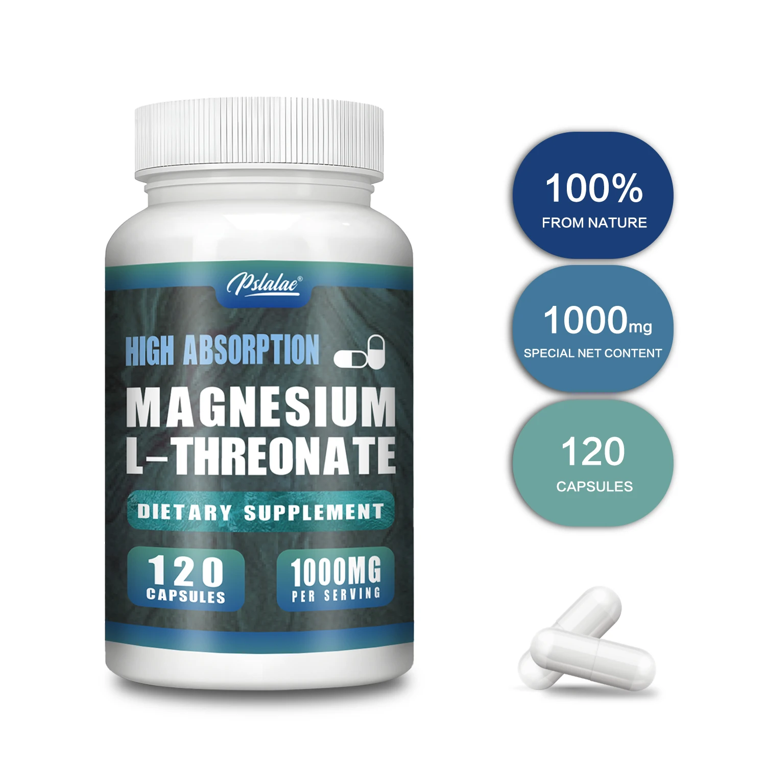 Magnesium L-Threonate - Support Brain and Nerve Function Health, Support Cognitive Health, Reduce Stress, Promotes Deep Sleep
Magnesium L-Threonate - Support Brain and Nerve Function Health, Support Cognitive Health, Reduce Stress, Promotes Deep Sleep
