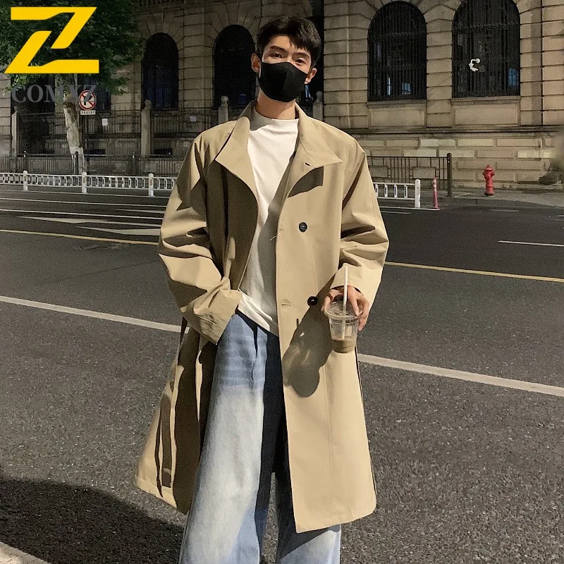 COMXZ Korean Style Trendy Overcoat Longline Trench Stand Collar Jacket Men Sports Casual Match Business lightweight windbreaker
COMXZ Korean Style Trendy Overcoat Longline Trench Stand Collar Jacket Men Sports Casual Match Business lightweight windbreaker