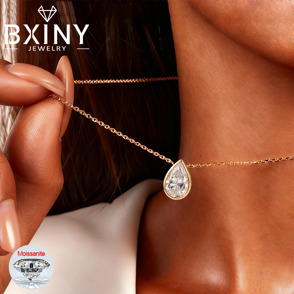 BXINY 1-4CT комплект ободок грушевидной огранки муассанит кулон ожерелье S925 серебряный пасьянс капля воды бриллиантовая цепочка на шею для женщин ювелирные изделия
BXINY 1-4CT комплект ободок грушевидной огранки муассанит кулон ожерелье S925 серебряный пасьянс капля воды бриллиантовая цепочка на шею для женщин ювелирные изделия