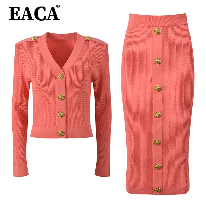 EACA High-quality, Solid-color, Versatile 2025 Spring/Summer New Golden Button Slim-fit Sweater, Vest And Skirt Three-piece Set
EACA High-quality, Solid-color, Versatile 2025 Spring/Summer New Golden Button Slim-fit Sweater, Vest And Skirt Three-piece Set