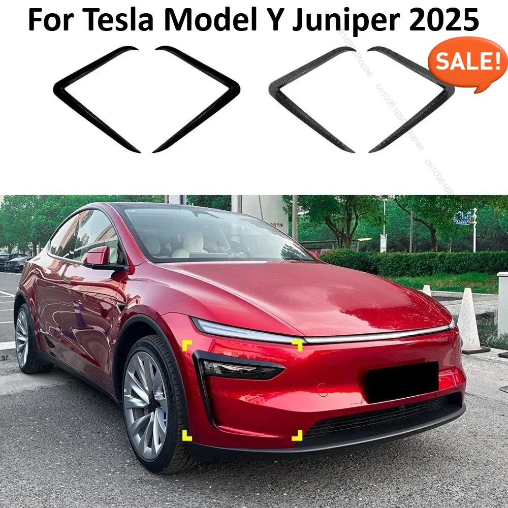For Tesla Model Y Juniper 2025 Front Bumper Cover Car Accessories Eyebrow Wind Knife Fog Lamp Sticker ABS Spoiler Blade Trim
For Tesla Model Y Juniper 2025 Front Bumper Cover Car Accessories Eyebrow Wind Knife Fog Lamp Sticker ABS Spoiler Blade Trim
