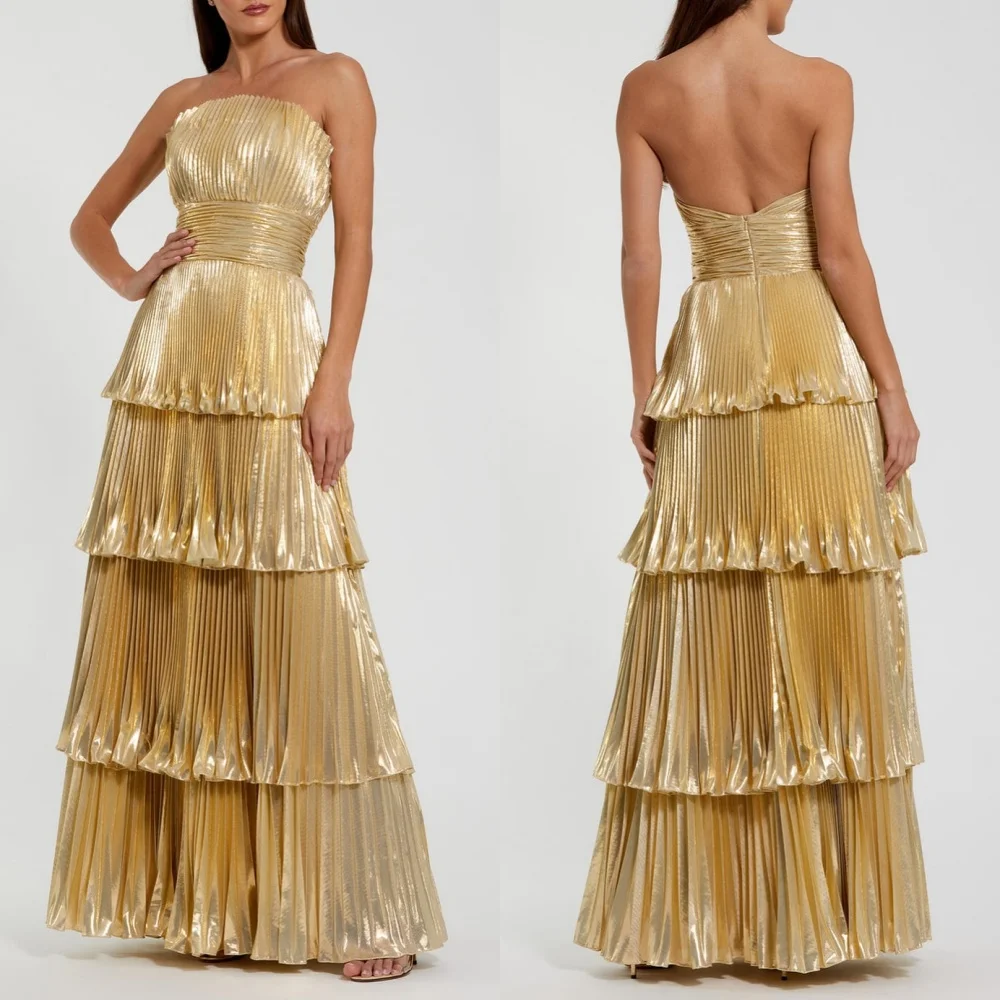 Customized Fashion Sizes Available Pleat Tiered Draped A-line Strapless Long Dresses Bespoke Occasion Dresses Elegant Exquisite
Customized Fashion Sizes Available Pleat Tiered Draped A-line Strapless Long Dresses Bespoke Occasion Dresses Elegant Exquisite