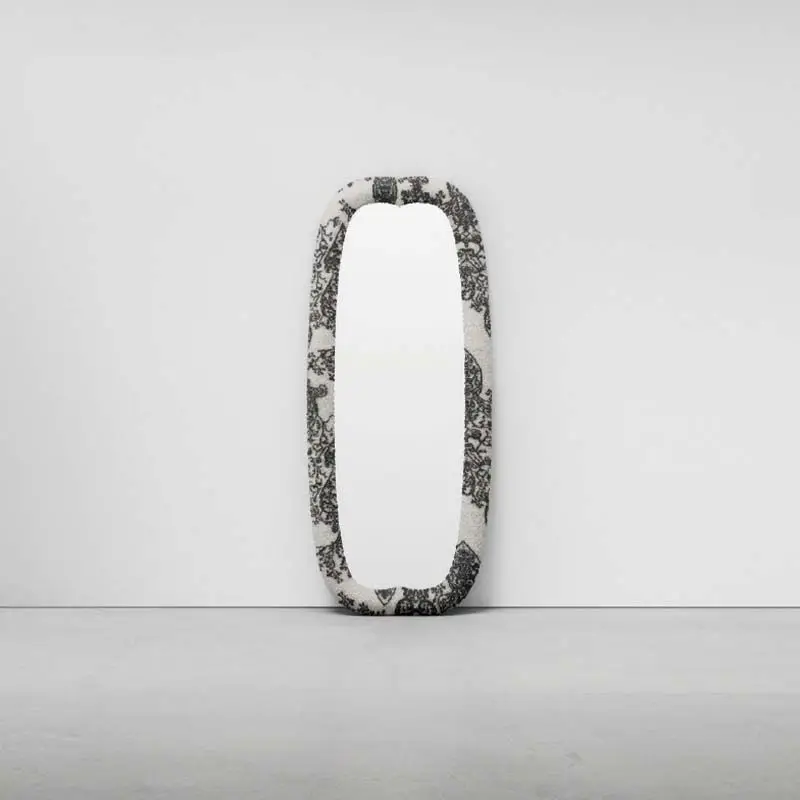 Environmentally friendly fur material design sense floor mirror full-length mirror
Environmentally friendly fur material design sense floor mirror full-length mirror