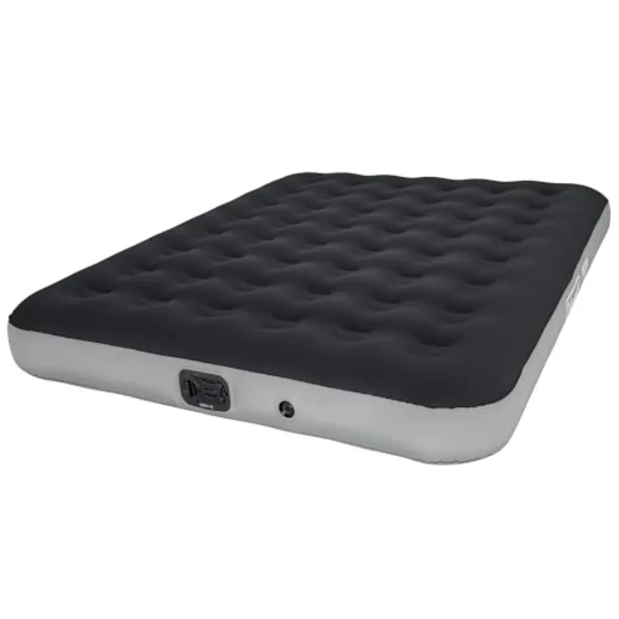River Gorge: 9.5 Queen Airbed for indoor-outdoor use, puncture-resistant PVC, gray, built-in battery air pump and all-terrain d
River Gorge: 9.5 Queen Airbed for indoor-outdoor use, puncture-resistant PVC, gray, built-in battery air pump and all-terrain d