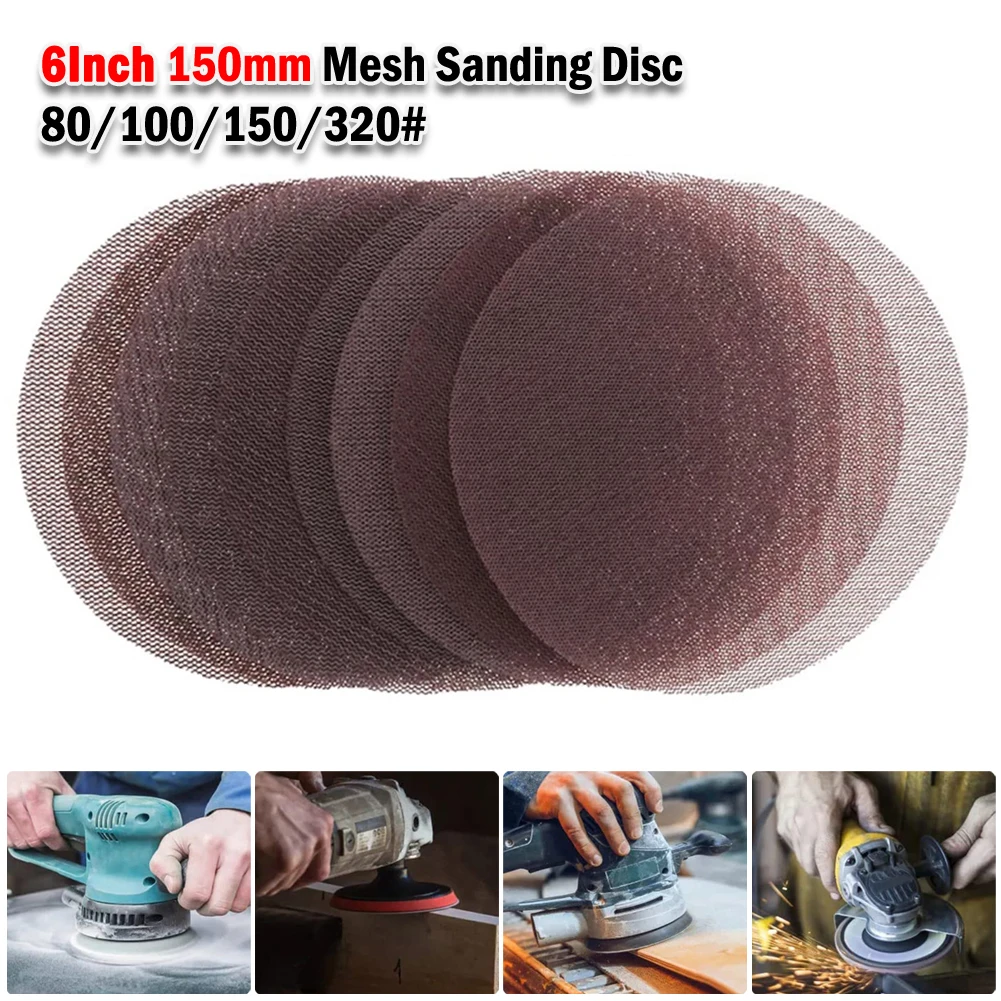 20Pcs 6Inch Mesh Sanding Discs Aluminum Oxide Abrasive Pads Net Sandpaper Sheets For Car Wood Metal Stone Polishing Grinding Too
20Pcs 6Inch Mesh Sanding Discs Aluminum Oxide Abrasive Pads Net Sandpaper Sheets For Car Wood Metal Stone Polishing Grinding Too