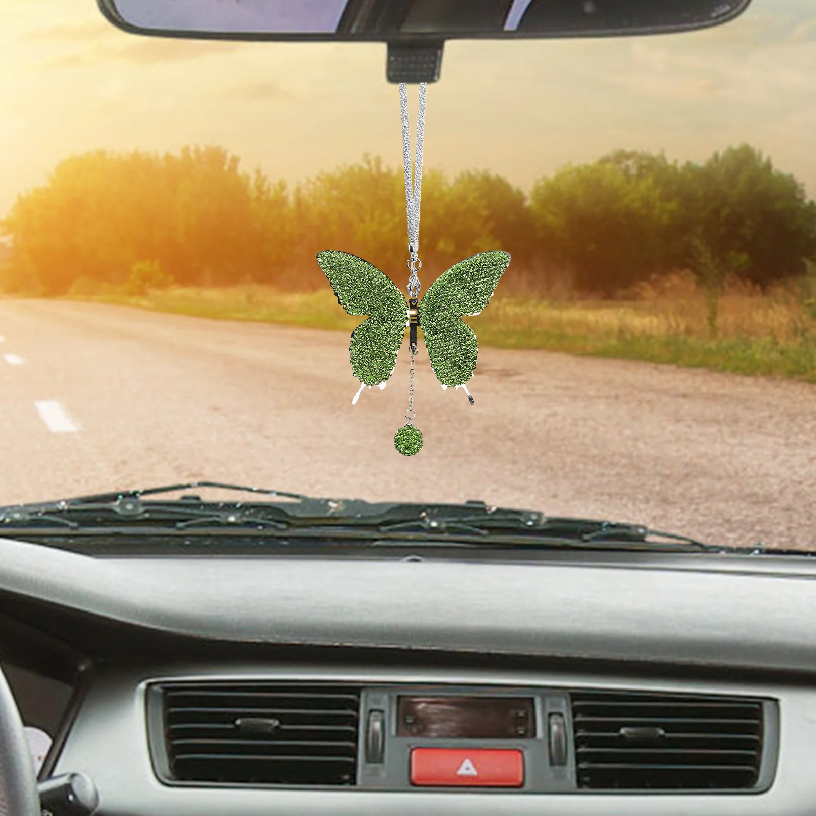 Car Accessories Bling for Women Interior Screen Butterfly Novelty Ornament Light Green Rear View Mirror
Car Accessories Bling for Women Interior Screen Butterfly Novelty Ornament Light Green Rear View Mirror